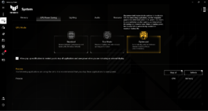 Asus Armoury Crate - Modes